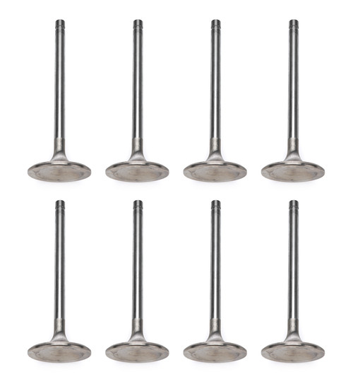 Exhaust Valve - Extreme Duty - 1.880 in Head - 0.342 in Valve Stem - 5.422 in Long - Stainless - Big Block Chevy - Set of 8 Exhaust Valve - Extreme Duty - 1.880 in Head - 0.342 in Valve Stem - 5.422 in Long - Stainless - Big Block Chevy - Set of 8