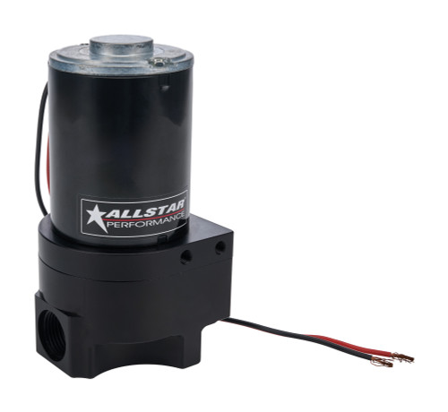 Water Pump - Electric - 12 AN Female O-Ring Inlet and Outlet - Remote Mount - Aluminum - Black Anodized - Each