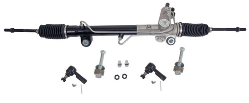 Rack and Pinion - Power - Aluminum - Black / Natural - Heidts Mustang II Kit - Each