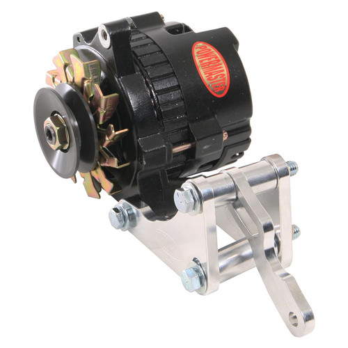 Alternator Kit - GM Style Race - CS121 - XS - Block Mount - Snug Mount - 100 amps Alternator / Belt / Bracket / Pulleys - Aluminum Case - Big Block Chevy - Kit