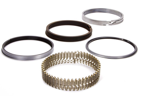 Piston Rings - TS Advanced Profiling - Gapless 2nd - 4.500 in Bore - File Fit - 1/16 x 1/16 x 3/16 in Thick - Standard Tension - Steel - Chromium Nitride - 8-Cylinder - Kit