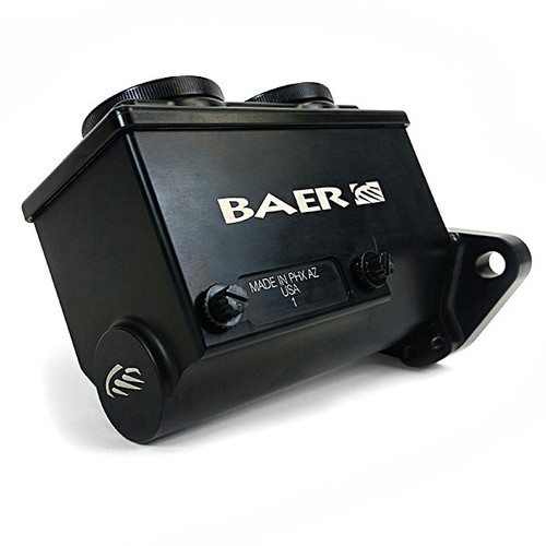 Master Cylinder - 1 in Bore - Integral Reservoir - Driver Side Port - Aluminum - Black Anodized - Kit Master Cylinder - 1 in Bore - Integral Reservoir - Driver Side Port - Aluminum - Black Anodized - Kit