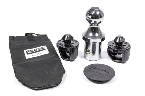 Gooseneck Accessories - Elite Series Gooseneck - 2-5/16 in Ball - 30000 lb Capacity - Bag / Safety Chain Attachments / Hole Cover - Steel - Kit