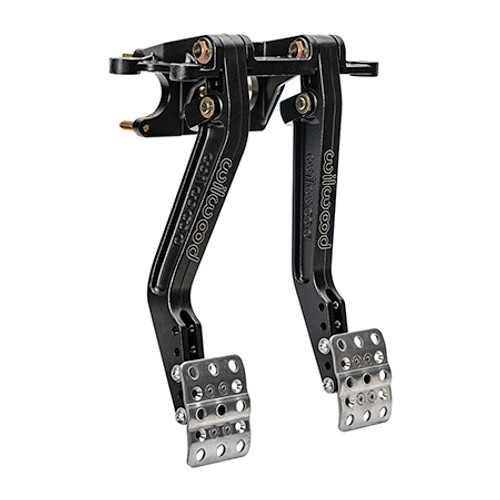 Pedal Assembly - Brake / Clutch - 5.5-6.25 to 1 Ratio - 10.97-12.05 in Long - Forward Firewall Mount - Aluminum - Black Paint - Universal - Kit Pedal Assembly - Brake / Clutch - 5.5-6.25 to 1 Ratio - 10.97-12.05 in Long - Forward Firewall Mount - Aluminum - Black Paint - Universal - Kit