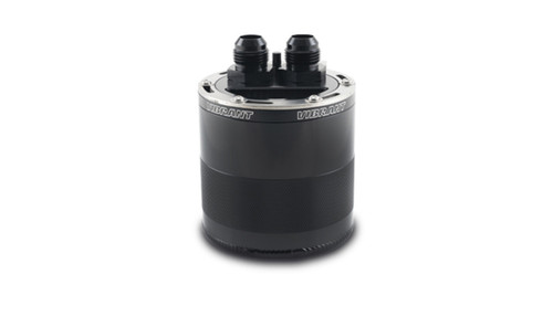 Recovery Tank - Gen3 - Closed Loop - 4.93 in Tall - 10 AN Male Inlet / Outlet - Baffled - Mounting Bracket Included - Aluminum - Black Anodized - Each Recovery Tank - Gen3 - Closed Loop - 4.93 in Tall - 10 AN Male Inlet / Outlet - Baffled - Mounting Bracket Included - Aluminum - Black Anodized - Each