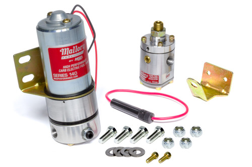 Fuel Pump - Comp Pump Series 140 - Electric - In-Line - 120 gph at 6 psi - 3/8 in NPT Female Inlet / Outlet - Non-Return Regulator Included - Gas - Kit