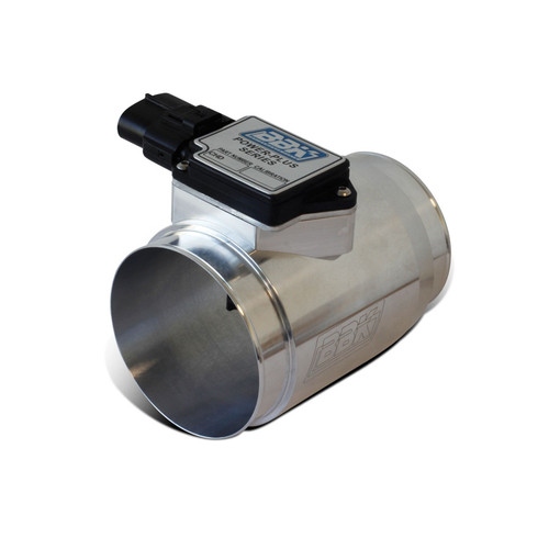 Mass Air Meter - 76 mm - Aluminum Housing - Polished - 24 lb Injectors - Cold Air Intakes - Ford Mustang 1986-93 - Each