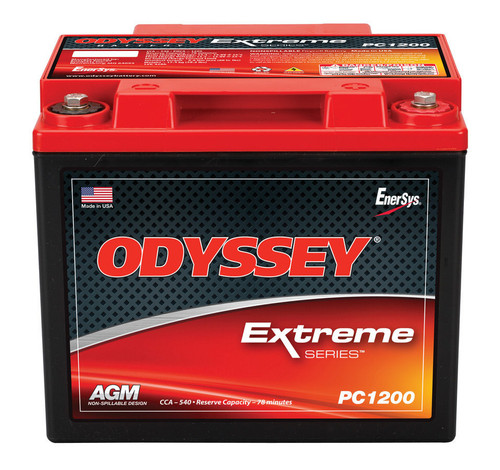 Battery - Extreme Series - AGM - 12V - 725 Cranking amps - Threaded Terminals - 7.87 in L x 7.60 in H x 6.66 in W - Each