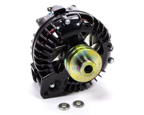 Alternator - 100 amps - 12V - 1-Wire - Dual V-Belt Pulley - Aluminum Case - Black Powder Coat - Mopar - Each