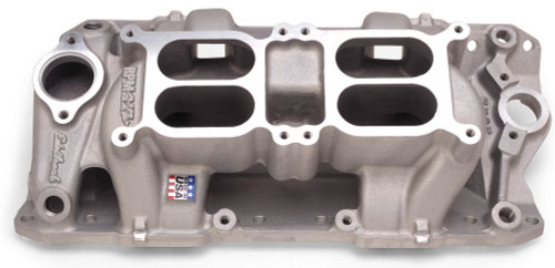 Intake Manifold - RPM Air Gap - Square Bore - Dual Quad - Aluminum - Natural - Small Block Chevy - Each