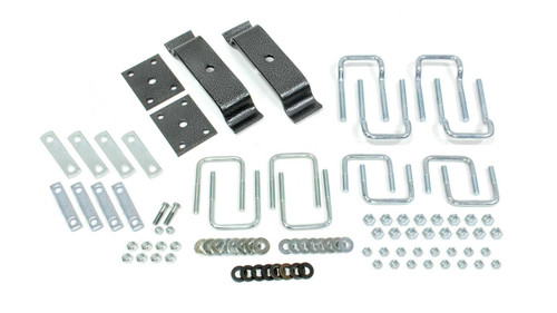 Helper Spring Mounting - Steel - Silver Powder Coat - LP-25 - Ford Fullsize Truck 2011-13 - Kit
