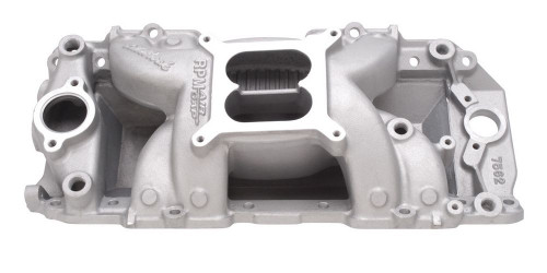Intake Manifold - RPM Air-Gap 2-R - Square Bore - Dual Plane - Rectangle Port - Aluminum - Natural - Big Block Chevy - Each