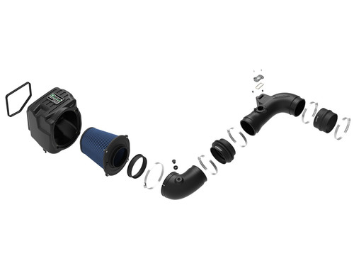 Air Induction System - Quantum - Reusable Oiled Filter - Plastic - Black - GM Duramax - GM Fullsize Truck 2011-16 - Kit