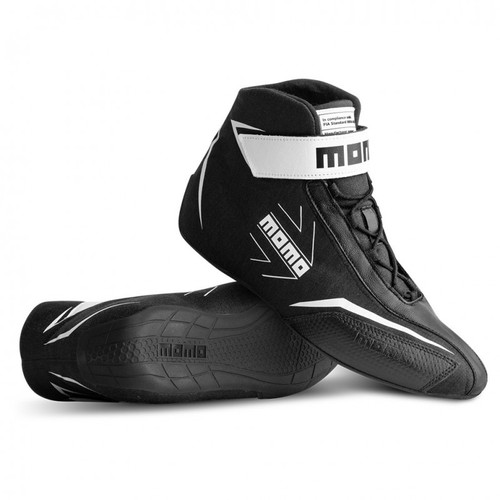 Driving Shoe - Corsa Lite - Mid-Top - FIA Approved - Leather Outer - Fire Retardant Fabric Inner - Black - Euro Size 45 - Pair