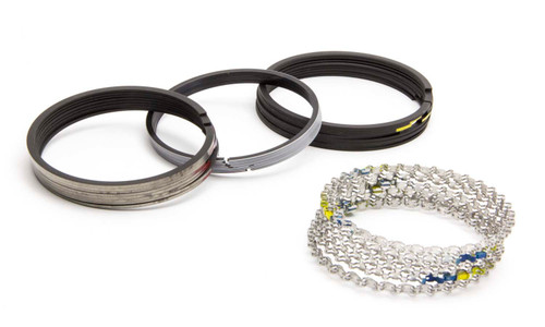 Piston Rings - Speed Pro - 4.310 in Bore - Drop In - 5/64 x 5/64 x 3/16 in Thick - Standard Tension - Ductile Iron - Plasma Moly - 8-Cylinder - Kit