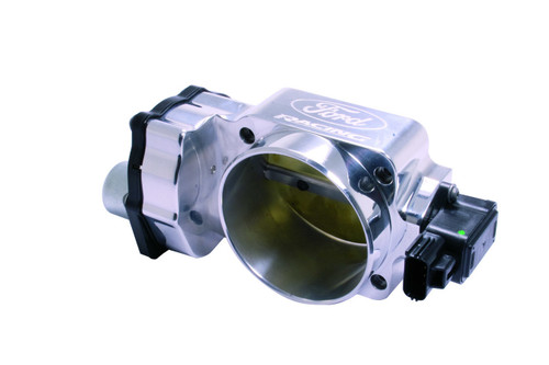 Throttle Body - 1132 CFM - Stock Flange - 90 mm Single Blade - Aluminum - Polished - Ford Coyote - GT - Ford Mustang 2011-14 - Each