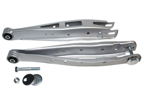 Trailing Arm - Rear - Lower - Steel - Silver Powder Coat - Various Subaru Applications 2008-20 - Pair