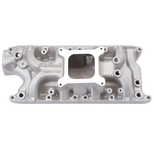 Intake Manifold - Torker II 302 - Square Bore - Single Plane - Aluminum - Natural - Small Block Ford - Each