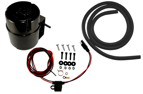 Vacuum Pump - Black Bandit - Electric - 12V - Hardware / Hose / Wiring Included - Black Housing - Universal - Kit