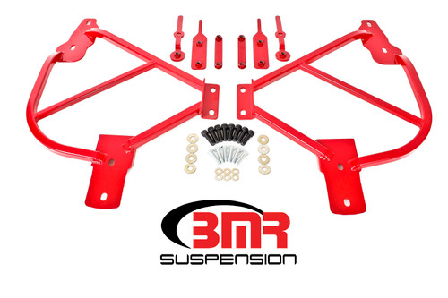 Subframe Connectors - Bolt-On - Steel - Red Powder Coat - Chevy Camaro 2010-15 - Kit Subframe Connectors - Bolt-On - Steel - Red Powder Coat - Chevy Camaro 2010-15 - Kit