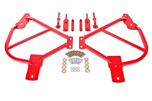 Subframe Connectors - Bolt-On - Steel - Red Powder Coat - Chevy Camaro 2010-15 - Kit
