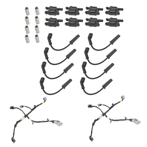 Ignition Coil Pack - Epoxy Filled - Female Socket - Coil Wire / Wire Harness Included - GM LS-Series / GM GenV LT-Series - Kit