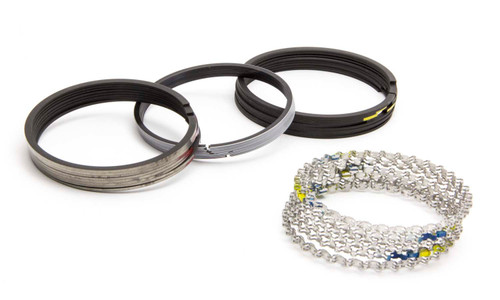 Piston Rings - Speed Pro - 4.250 in Bore - Drop In - 5/64 x 5/64 x 3/16 in Thick - Standard Tension - Ductile Iron - Plasma Moly - 8-Cylinder - Kit