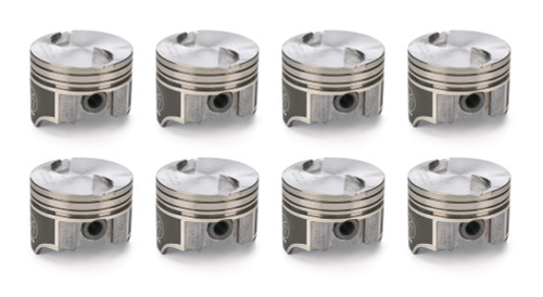 Piston - Hypereutectic - 4.390 in Bore - 5/64 x 5/64 x 3/16 in Ring Grooves - Minus 4.20 cc - Coated Skirt - Big Block Ford - Set of 8