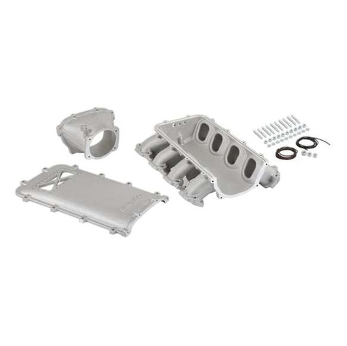 Intake Manifold - Ultra Lo-Ram - 105 mm Throttle Body Flange - Burst Panel Flange - GM GenV LT-Series - Aluminum - Natural - Each