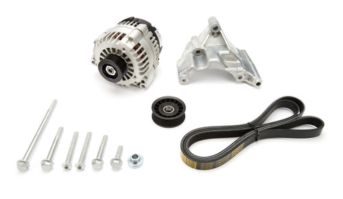 Alternator - 12V - 1-Wire - 105 amps Alternator / Belt / Bracket / Pulleys - Aluminum Case - Ford Godzilla - Kit
