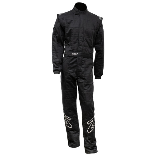 Driving Suit - ZR-30 - 1-Piece - SFI 3.2A/5 - Triple Layer - Fire Retardant Fabric - Black - Small - Each