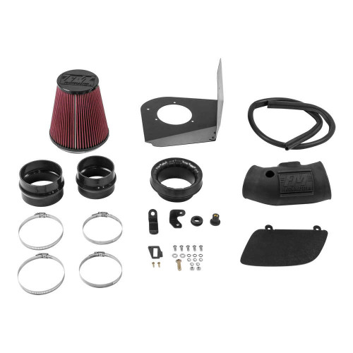 Air Induction System - Delta Force - Reusable Oiled Filter - Plastic - Black - Mopar Gen III Hemi - Dodge Challenger / Charger 2015-16 - Kit