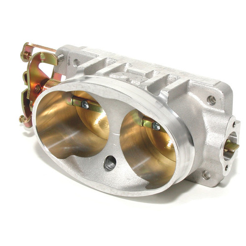 Throttle Body - Power Plus - Stock Flange - 62 mm Twin Blade - Aluminum - Natural - Ford Mustang 1996-2004 - Each