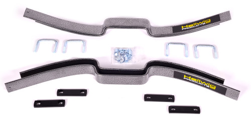 Helper Spring Kit - Contact Helper Spring - Add-A-Leaf - Stock Height - Rear - Steel - Silver Powder Coat - Ford Fullsize Truck 1988-2012 - Kit