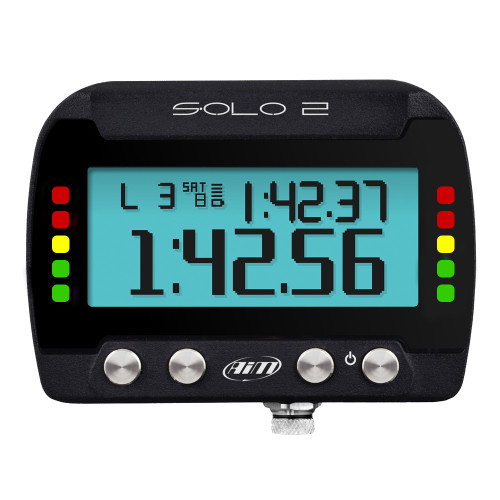 Lap Timer - Solo2 - Multi-Color Backlight - Programmable - 12V Direct Power - Kit