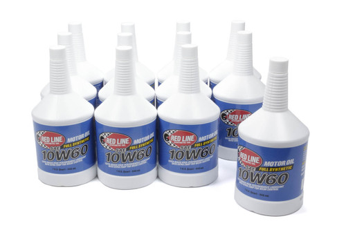 Motor Oil - High Performance - High Zinc - 10W60 - Synthetic - 1 qt Bottle - Set of 12