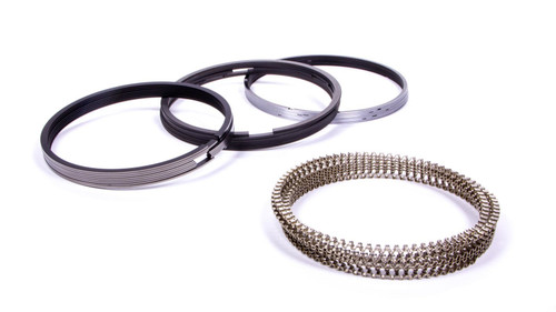 Piston Rings - Premium Sportsman Series - 4.030 in Bore - File Fit - 1.2 x 1.2 x 3.0 mm Thick - Low Tension - Steel - Plasma Moly - 8-Cylinder - Kit