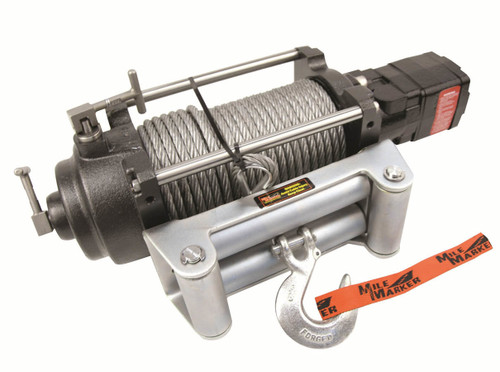 Winch - H12000 - 12000 lb Capacity - Roller Fairlead - Control Pendant Required - 3/8 in x 100 ft Steel Rope - Hydraulic - Kit