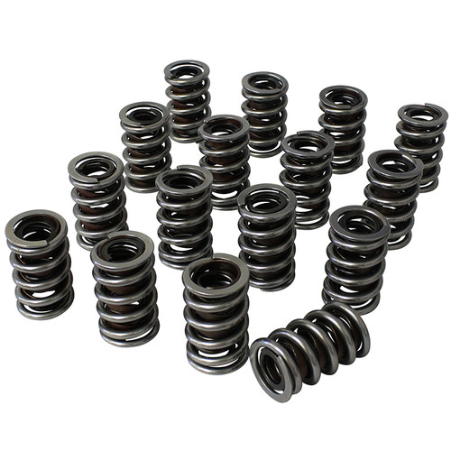 Valve Spring - Dual Spring / Damper - 510 lb/in Spring Rate - 1.190 in Coil Bind - 1.540 in OD - Set of 16