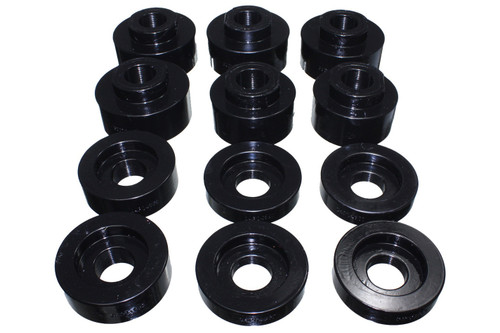 Body Mount Bushing - Polyurethane - Black - Super Duty - Super Cab - Ford Fullsize Truck 2008-16 - Kit