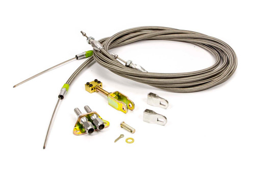 Parking Brake Cable - Cut to Fit - Clevises Included - Braided Stainless Housing - Natural - Ford Explorer / Ranger - Kit