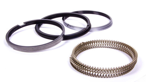 Piston Rings - Pro Steel Series - 4.135 in Bore - File Fit - 1.2 x 1.5 x 3.0 mm Thick - Low Tension - Steel - Plasma Moly - 8-Cylinder - Kit