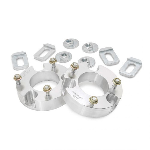 Suspension Leveling Kit - 2 in Lift - Cam Plates / Hardware - Aluminum - Natural - Ford Fullsize Truck 2021 - Kit