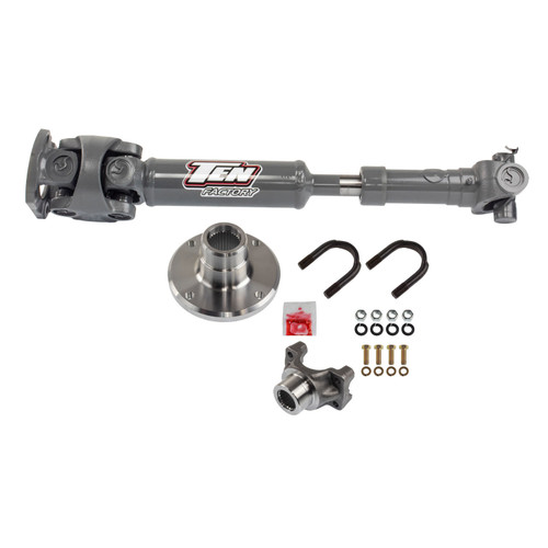 Drive Shaft - Performance - 1350 U-Joints - Hardware Included - Chromoly - Gray Paint - Rear - Jeep Wrangler JK 2007-18 - Kit