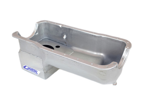 Engine Oil Pan - Street / Strip / Road Race - Rear Sump - 7 qt - 9 in Deep - Steel - Cadmium - Small Block Ford - Each