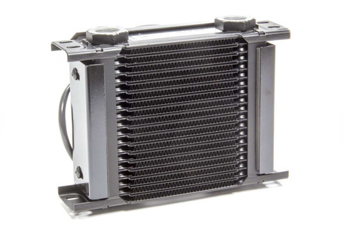 Fluid Cooler and Fan - 8.27 x 6.1 x 5.5 in - Plate Type - 22 mm x 1.50 Female Inlet / Outlet - Aluminum - Black Paint - Universal - Each