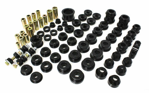 Bushing Kit - Hyper-Flex System - Suspension Bushings - Boots / Links - Polyurethane - Black - Del Sol - Honda Civic 1992-97 - Kit
