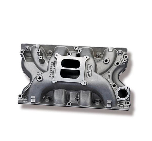 Intake Manifold - Stealth - Square Bore - Dual Plane - Aluminum - Natural - Cobra Jet / Super Cobra Jet - Big Block Ford - Each