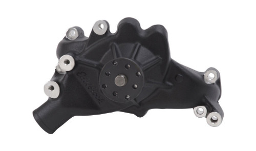 Water Pump - Mechanical - Victor Series - 5/8 in Pilot - Long Design - Aluminum - Black Powder Coat - Big Block Chevy - Each