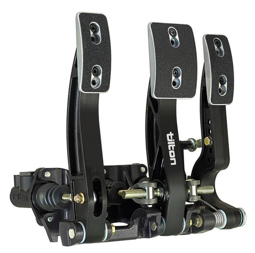 Pedal Assembly - 600-Series - Brake / Clutch / Gas - 5.29-5.75:1 Ratio - 10.64 in Long - Forward Swinging Floor Mount - Aluminum - Black Anodized - Each